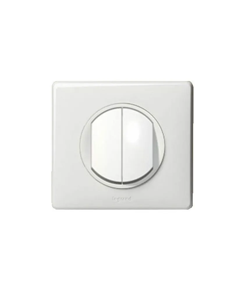 LEGRAND Céliane Interrupteur double va et vient complet blanc