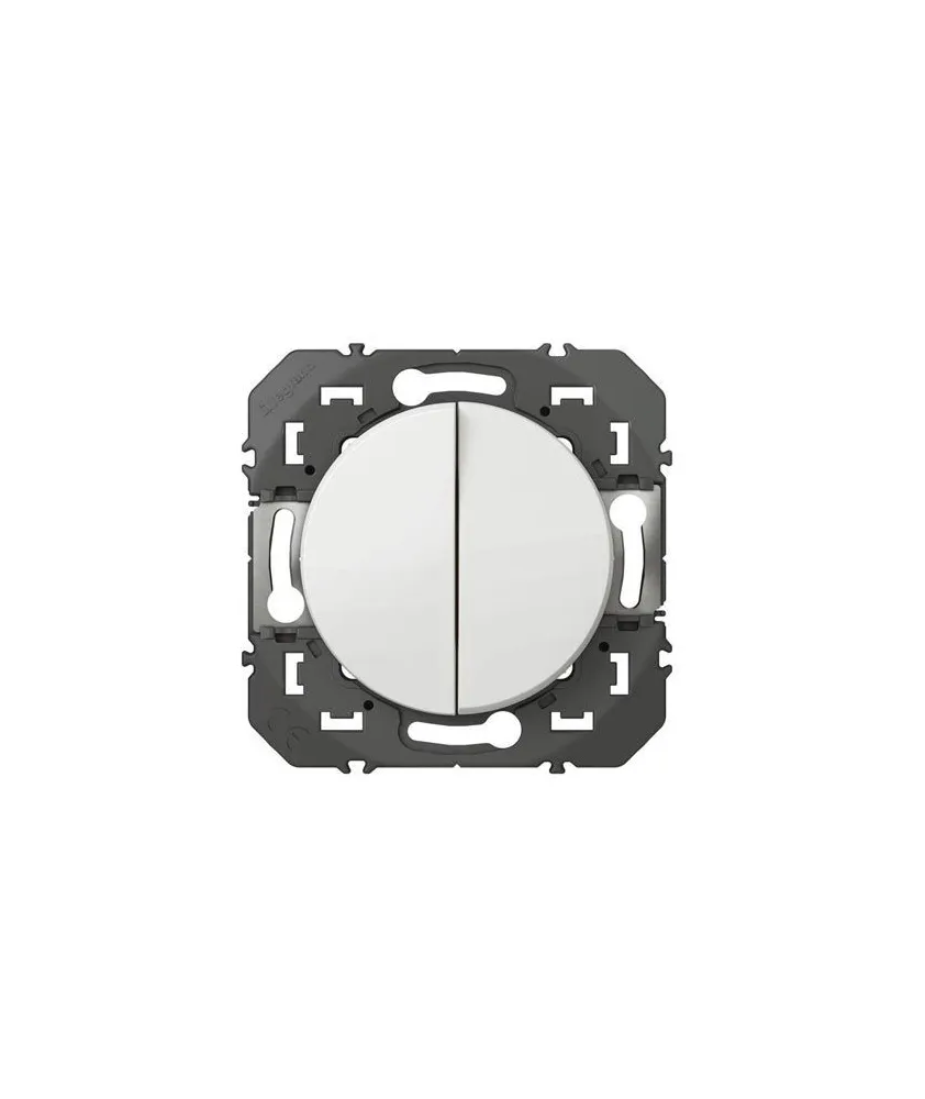 LEGRAND Dooxie Interrupteur double va et vient blanc - 600002