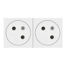 LEGRAND Mosaic Double prise de courant 2P+T surface blanc - 077142L / 278164L