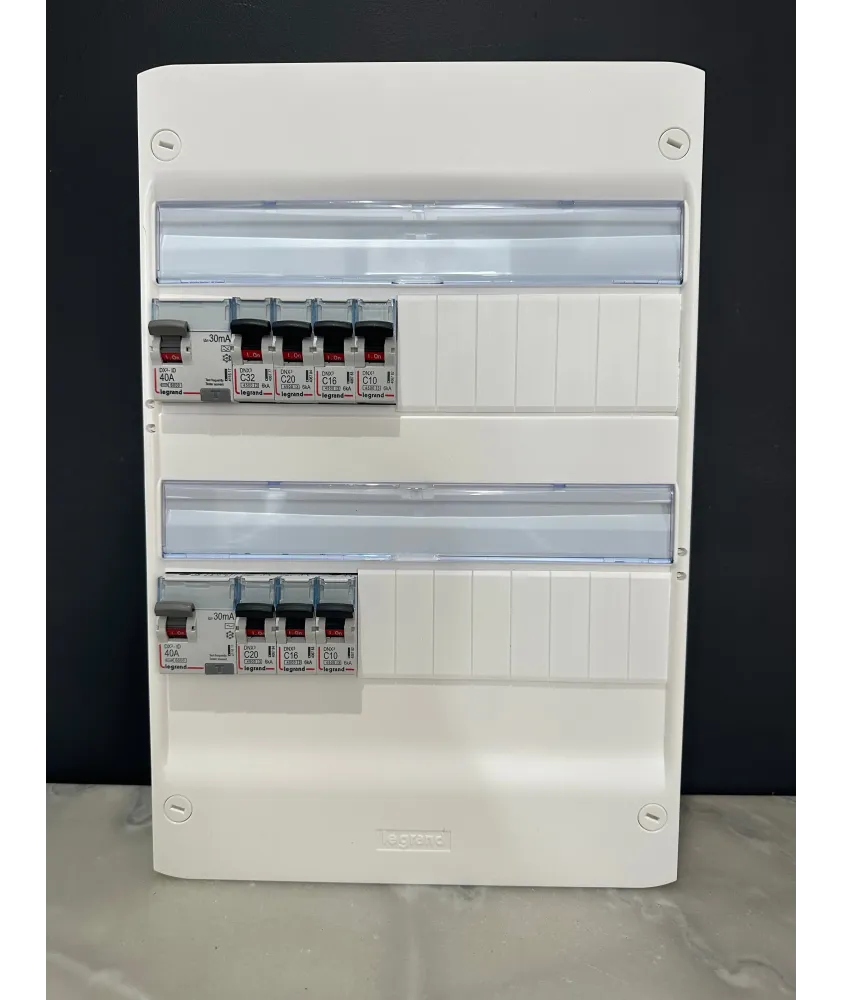 Tableau électrique 2 rangée assemblé par Elec discount avec composant Legrand : 2ID40