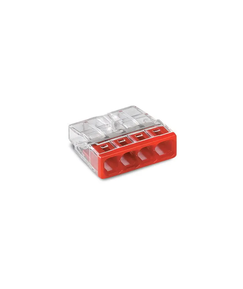 Wago - Bornes pour boîtes de dérivation COMPACT,4 conducteurs - réf : 2273-204