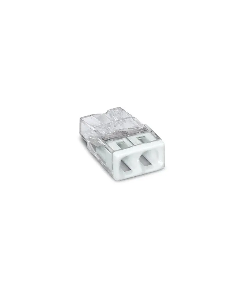 Wago - Bornes pour boîtes de dérivation COMPACT, 2 conducteurs - Réf : 2273-202 X100