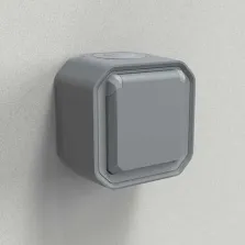 LEGRAND Plexo Prise de courant 2P+T saillie complet étanche gris IP55 - 069731L