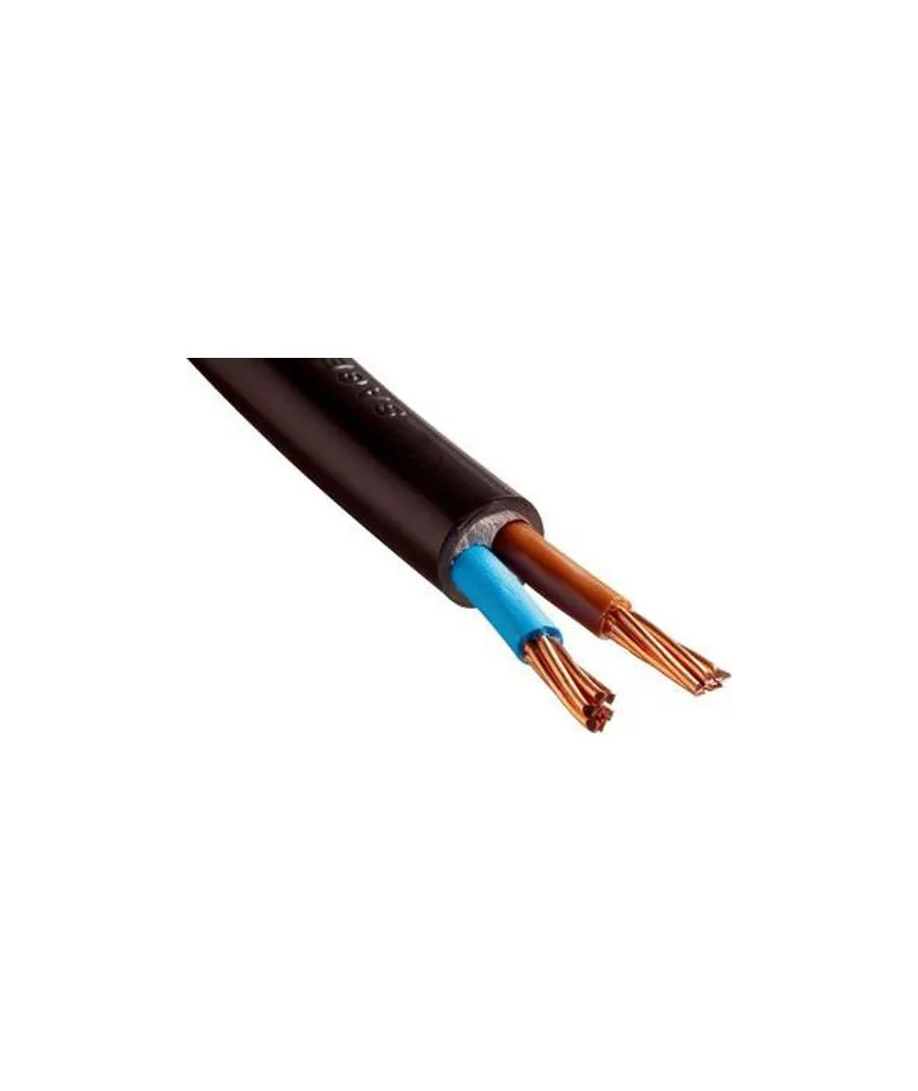 Cable rigide u-1000 r2v 2x10mm2 noir (prix au m)