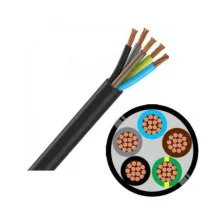 Cable rigide u-1000 r2v 5g10mm2 noir (prix au m)
