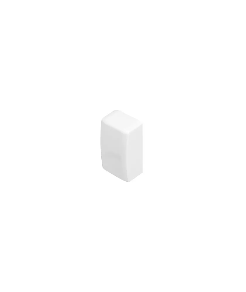 Embout pour moulure Keva 50mmx20mm - PVC Blanc Artic