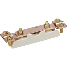 Eur'Ohm - Barrette de terre cuivre basse - Réf : 70508
