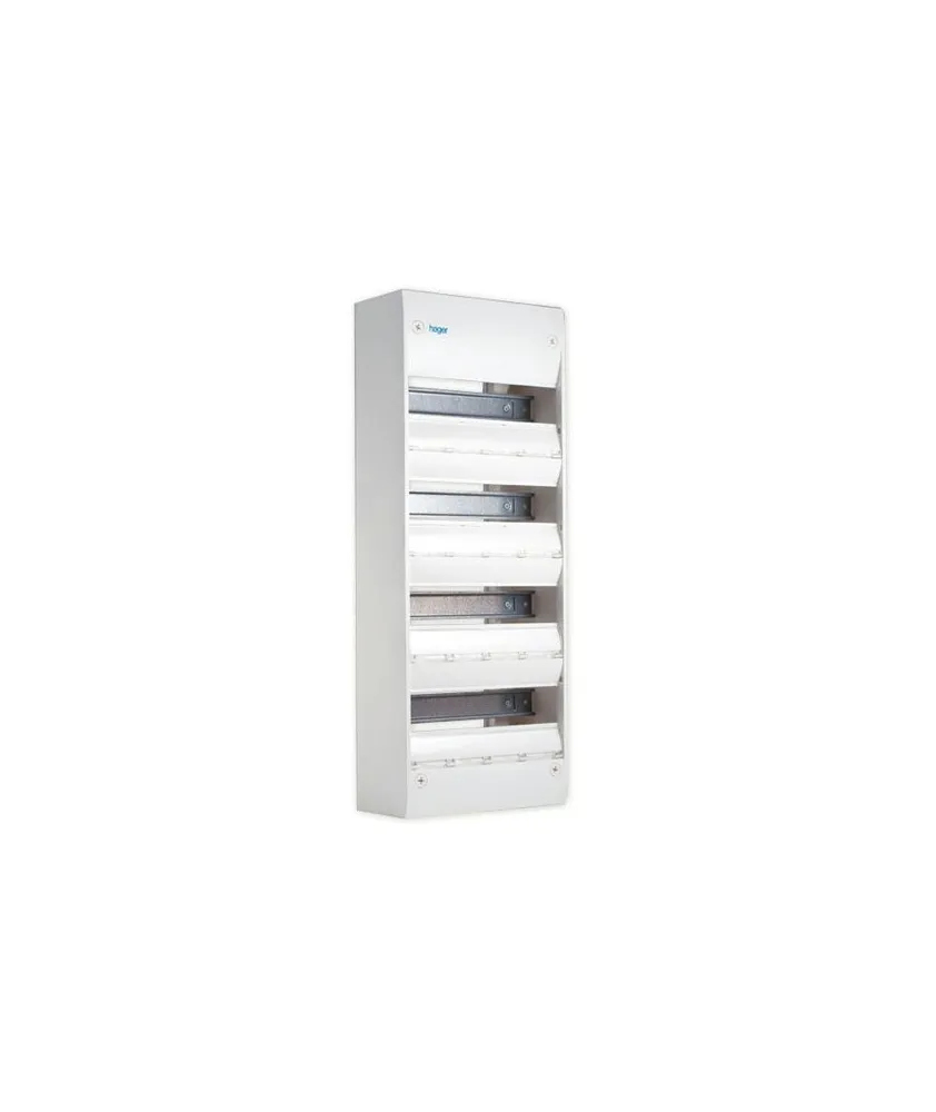 HAGER Gamma 13 Tableau électrique nu 4 rangées 13 modules - GD413A