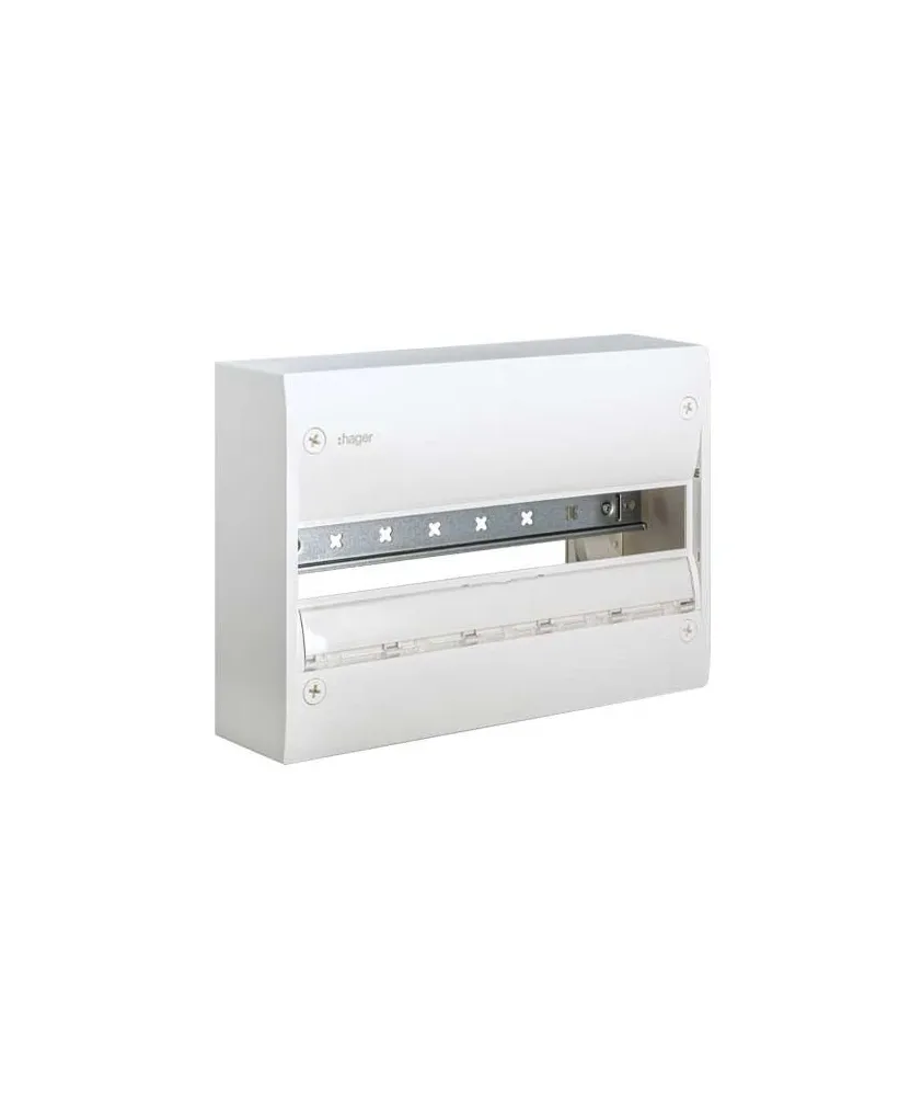 HAGER Gamma 18 Tableau électrique nu 1 rangée 18 modules - GD118A