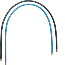 Jeu 2 conducteurs 16 mm2 bleu + noir, longueur 450 mm (KC416)