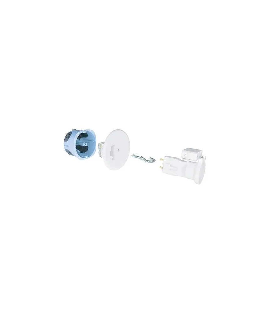 KIT APPLIQUE DCL EUROHM + FICHE/DOUILLE E27 - DIAMÈTRE 67 MM