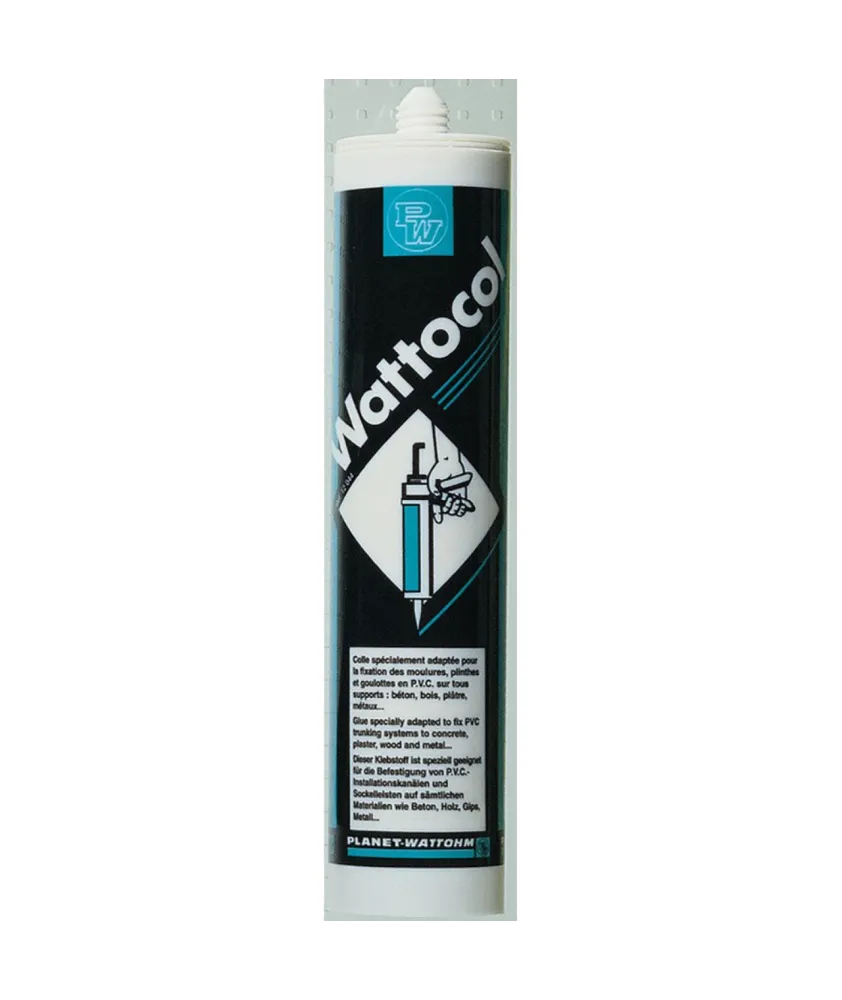 Carton de 12 cartouches de colle rigide pour fixation des moulures