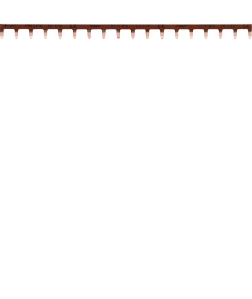 HAGER Peigne d'alimentation électrique Phase horizontal 18 modules - KB163PG