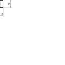 Moulure Ateha 12x30mm 1 compartiment, Blanc
