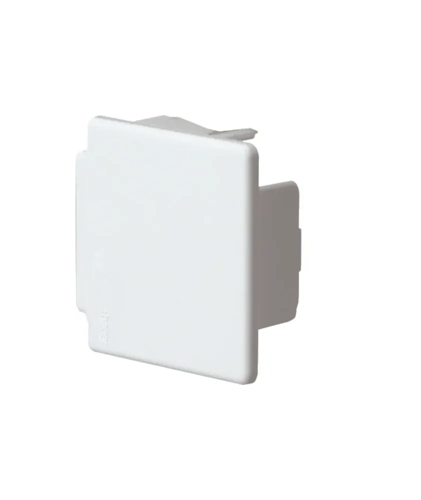 Embout pour goulotte de distribution lifea LFF 40x40mm Blanc