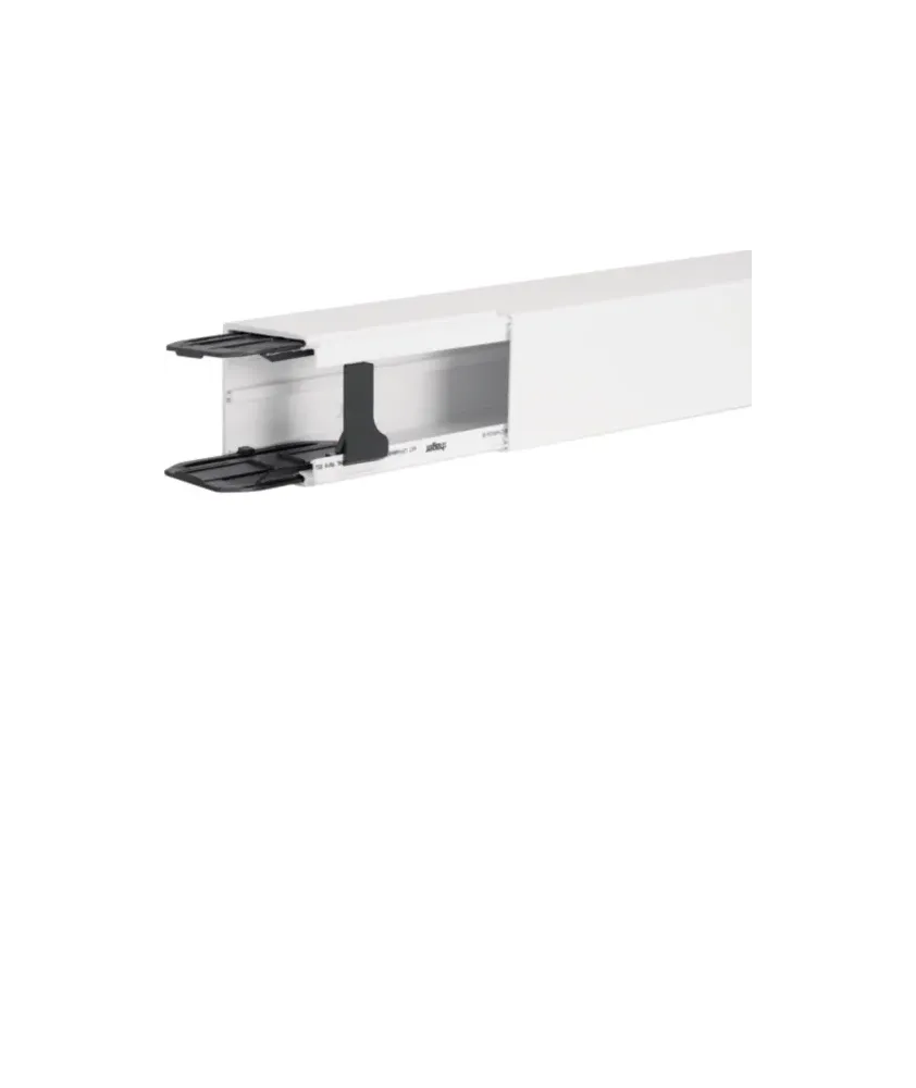 Goulotte de distribution lifea LFF 60x60mm 1 compartiment PVC Blanc