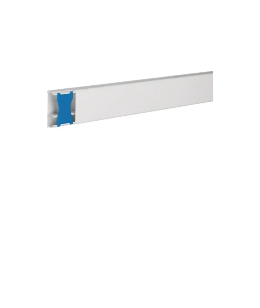 Moulure ateha 20x50mm 2 compartiments, Blanc