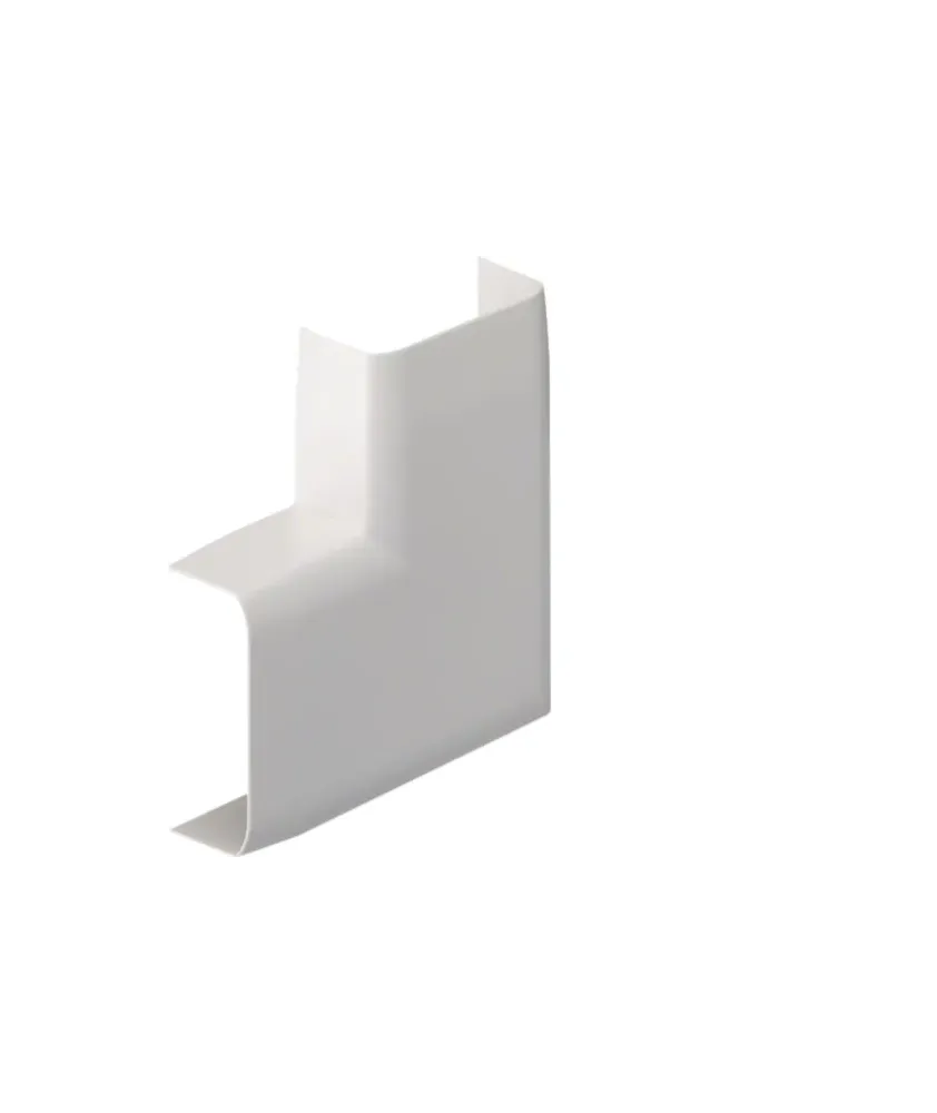 Angle plat pour moulure ateha 12x50mm Blanc