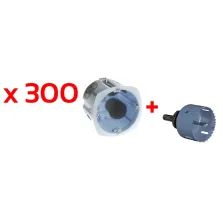 EUROHM XL AIR'métic 300 Boîtes encastrement simple étanche à l'air D67 P50mm + scie cloche - 52097