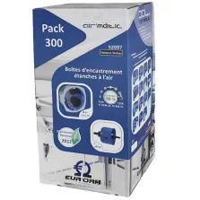 EUROHM XL AIR'métic 300 Boîtes encastrement simple étanche à l'air D67 P50mm + scie cloche - 52097