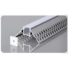 Profilé Aluminium angle intérieur encastré 2m pour ruban LED 12V/24V