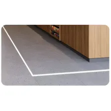 Profilé aluminium encastré pour ruban LED au sol 12V/24V 2M