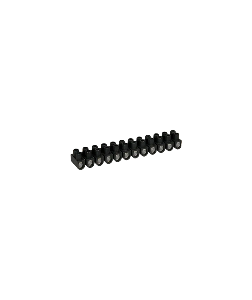 Barrette acier noire 10 mm² EUR'OHM 70008