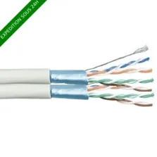 Câble RJ45 Cat6 F/UTP 2x4 paires - au mètre