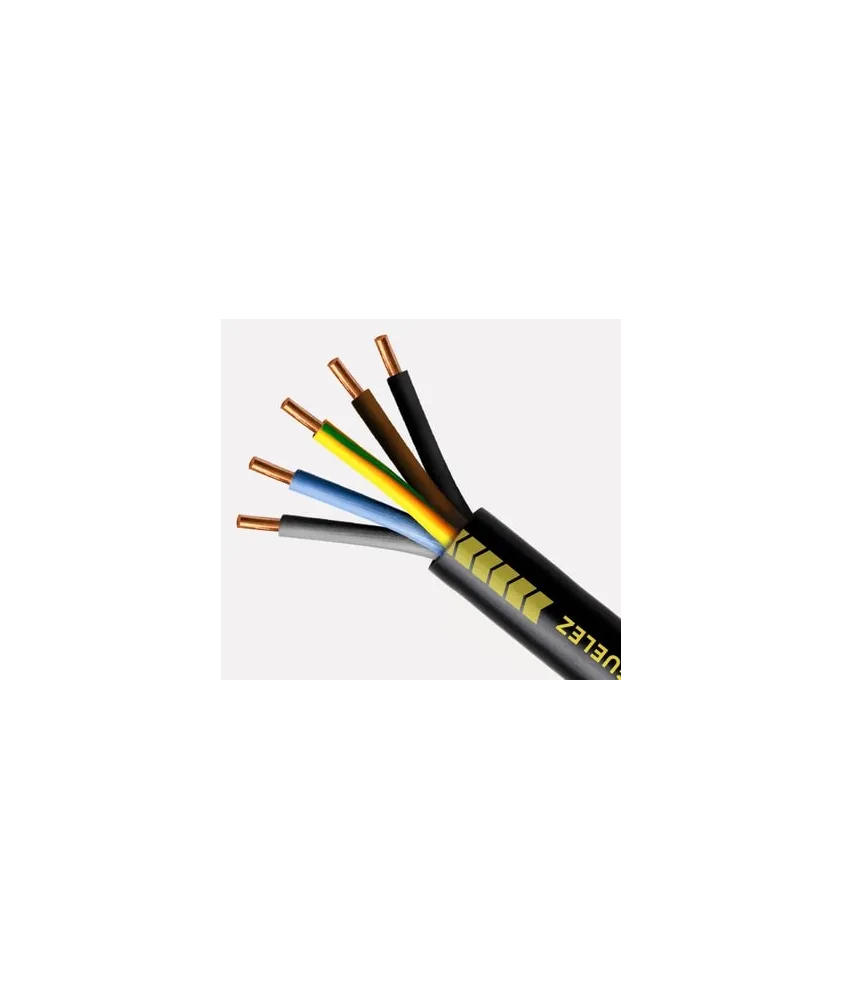 Câble U1000 R2V CU (Rigide) - 5G2.5 mm² - au mètre