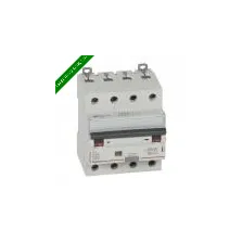 Disjoncteur différentiel monobloc dx³ 6000 -vis- 4p- 400v~ -25a-typea-30ma-10ka-courbe c-départ