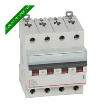 Disjoncteur DX³ 6000A/10kA 4P C20 400V 4 modules