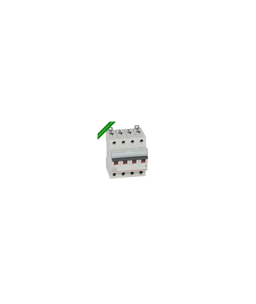 Disjoncteur DX³ 6000A/10kA 4P C20 400V 4 modules