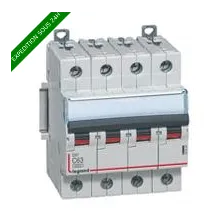 Disjoncteur DX³ 6000A/10kA 4P C63 400V 4 modules