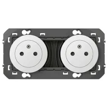 Double prise de courant LEGRAND 2P+T Surface précâblée Dooxie - 16A - Blanc - 600332