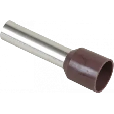 Embout pour fil souple section 10mm2 marron