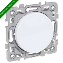 EUROHM Square Bouton poussoir blanc - 60202