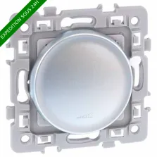 EUROHM Square Interrupteur variateur sans neutre toutes charges 500W silver - 60419