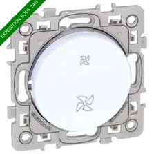 EUROHM Square Interrupteur VMC blanc - 60218