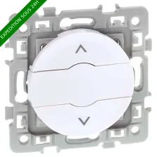 EUROHM Square Interrupteur volets roulants blanc - 60223