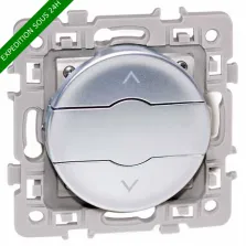 EUROHM Square Interrupteur volets roulants silver - 60423