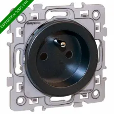 EUROHM Square Prise de courant 2P+T anthracite - 60360