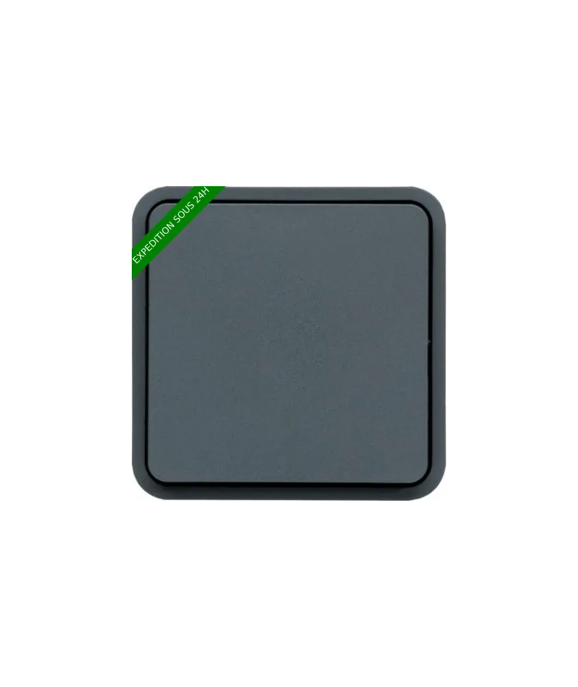 Interrupteur va-et-vient Cubyko - composable - IP55 - gris