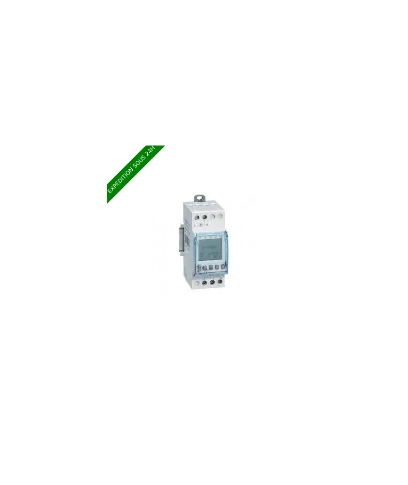 Legrand - Inter horaire programmable digital - auto - multifonction -1 sortie 16A - 250V - Réf : 412631